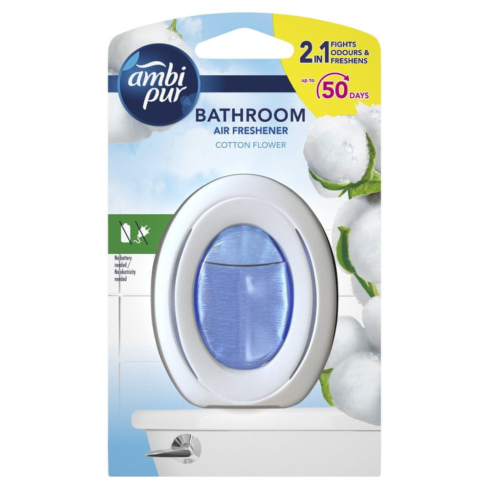 Ambi Pur Bathroom Cotton Fresh Osviežovač Vzduchu 1 ks